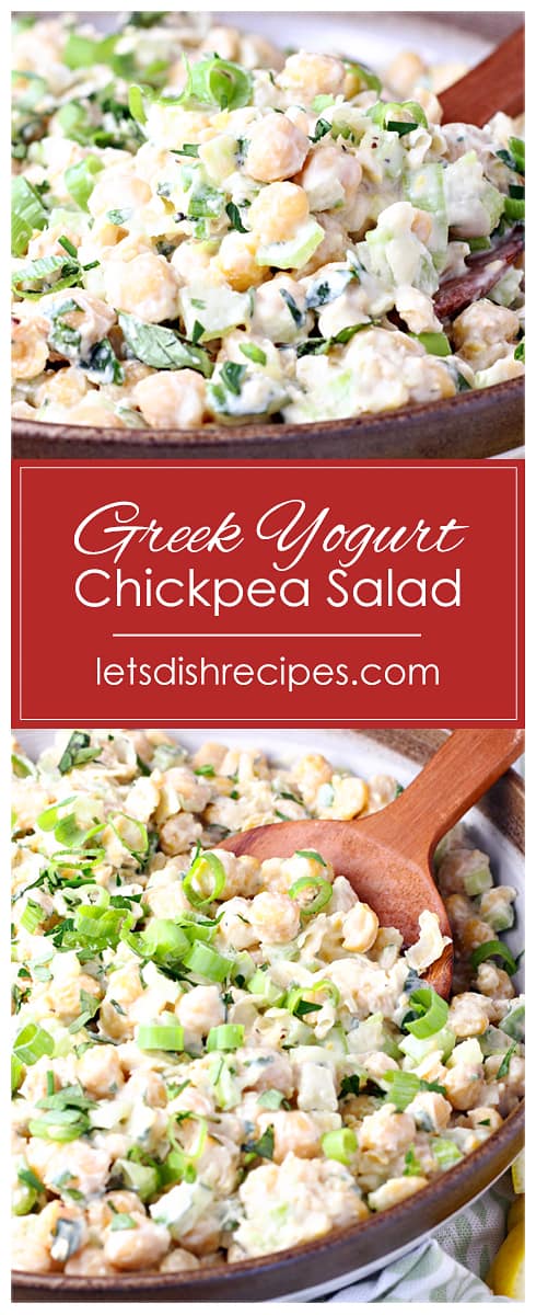 Greek Yogurt Chickpea Salad