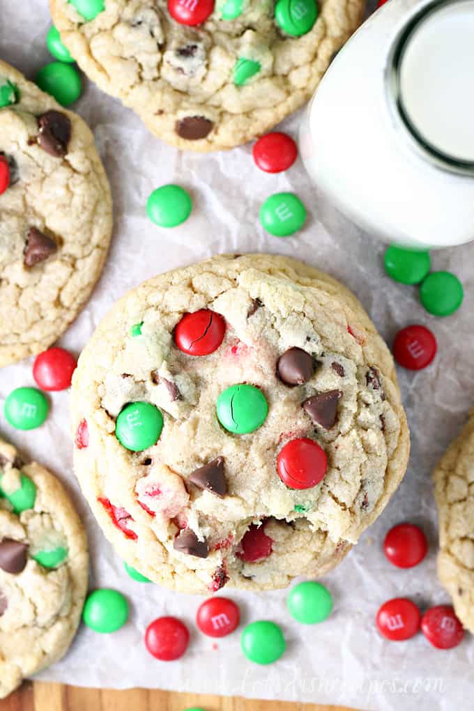 M&M Christmas Cookies