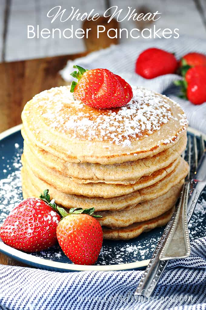 Whole Wheat Blender Pancakes