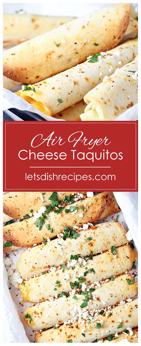 Easy Air Fryer Cheese Taquitos