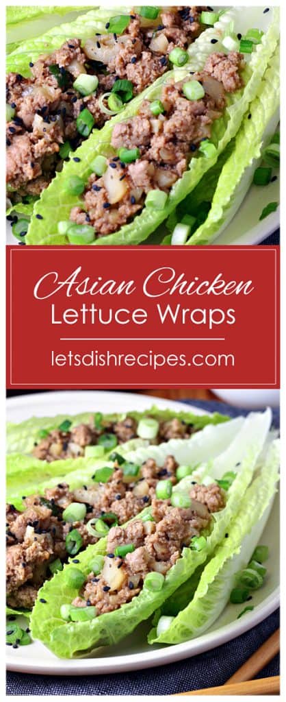 Asian Chicken Lettuce Wraps | Let's Dish Recipes