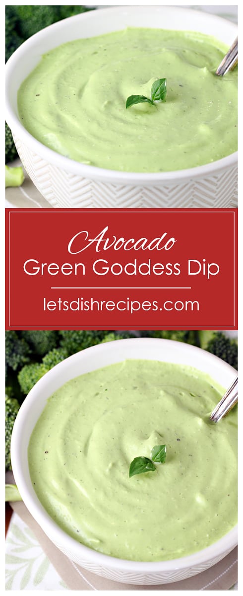 Avocado Green Goddess Dip
