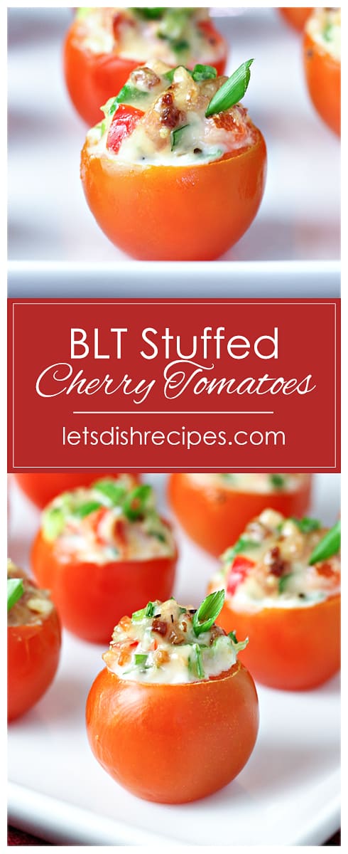 BLT Stuffed Cherry Tomatoes