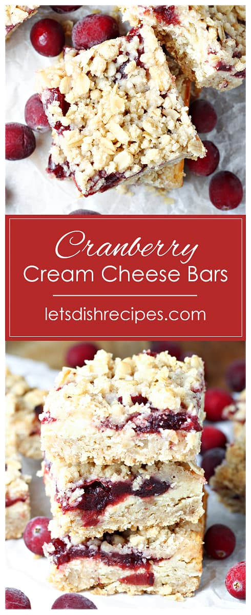 Cranberry Cream Cheese Bars