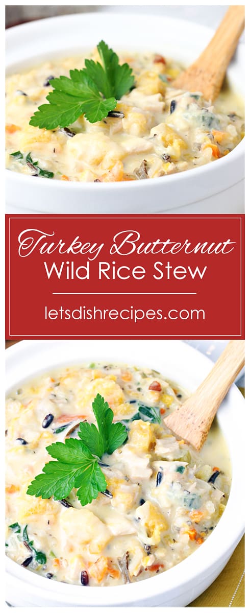 Turkey Butternut Squash Wild Rice Stew