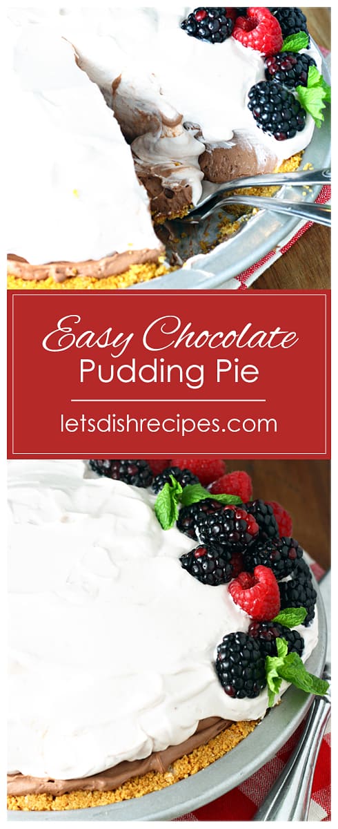 Easy Chocolate Pudding Pie