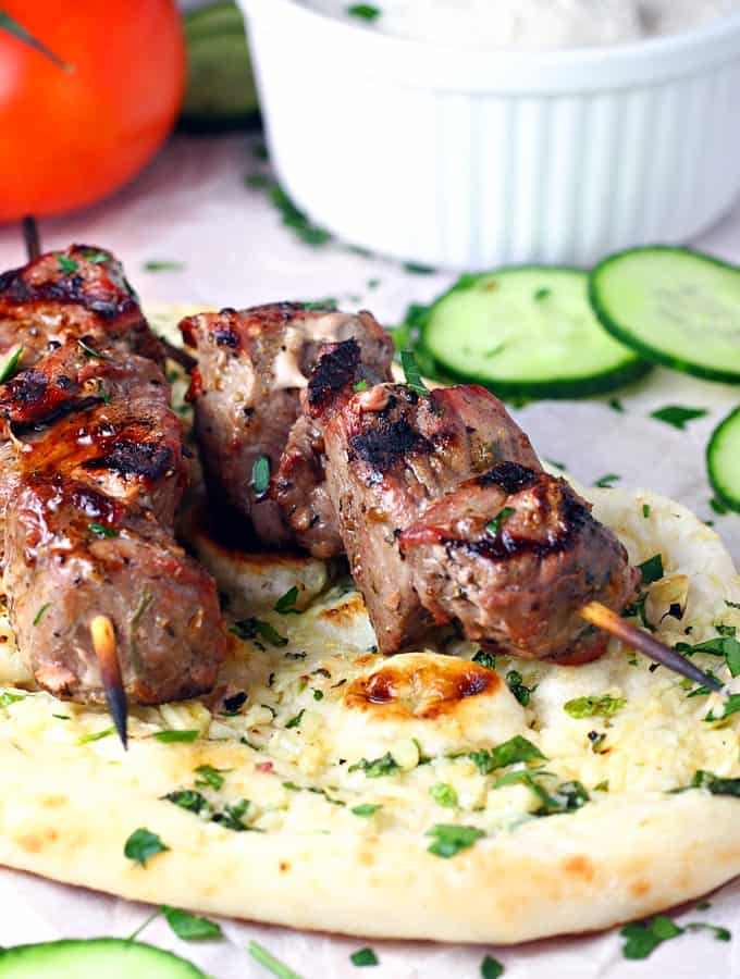 Grilled Beef Souvlaki