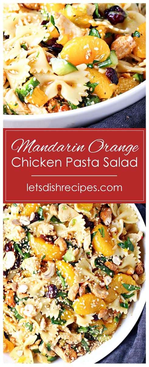 Mandarin Orange Chicken Pasta Salad