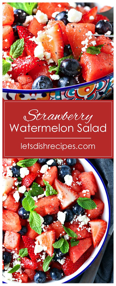 Berry Watermelon Feta Salad