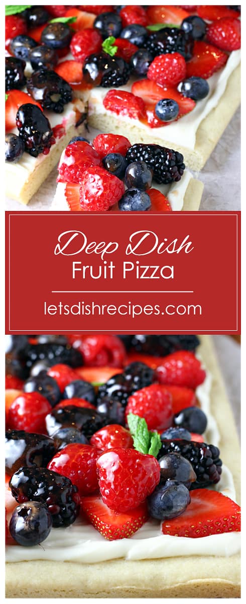 Deep Dish Fruit Pizza