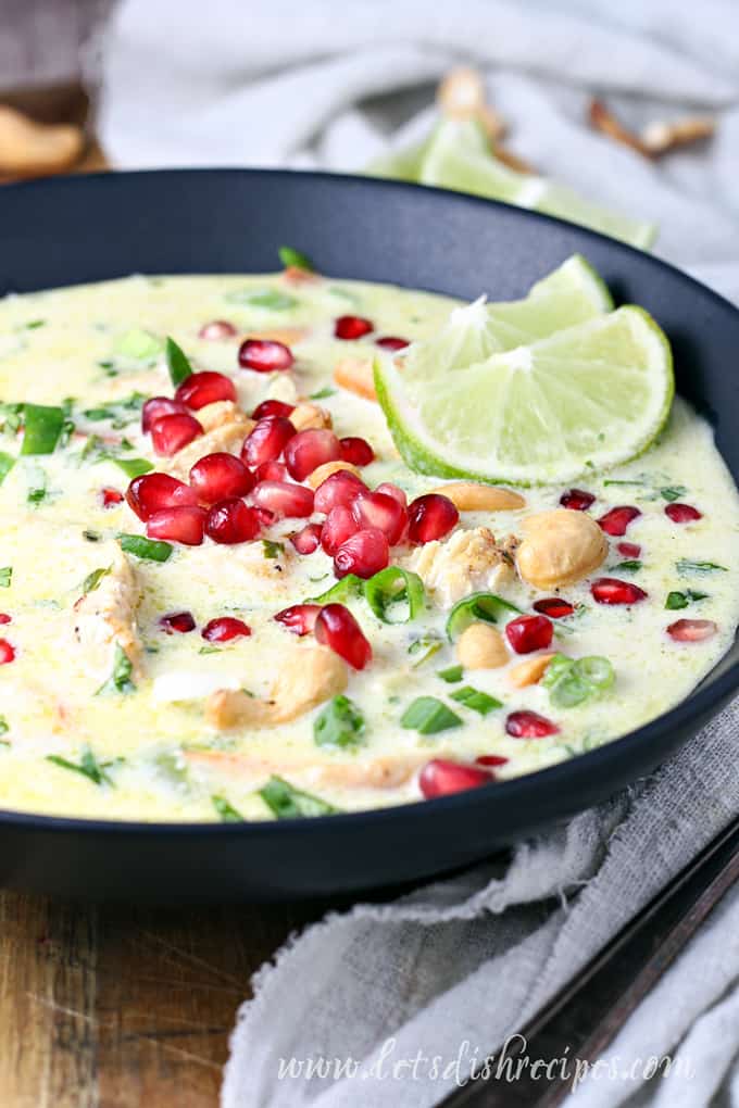 Grilled Chicken Coconut Curry Soup