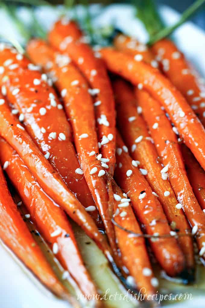 Honey Ginger Roasted Carrots