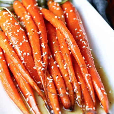 Honey Ginger Roasted Carrots