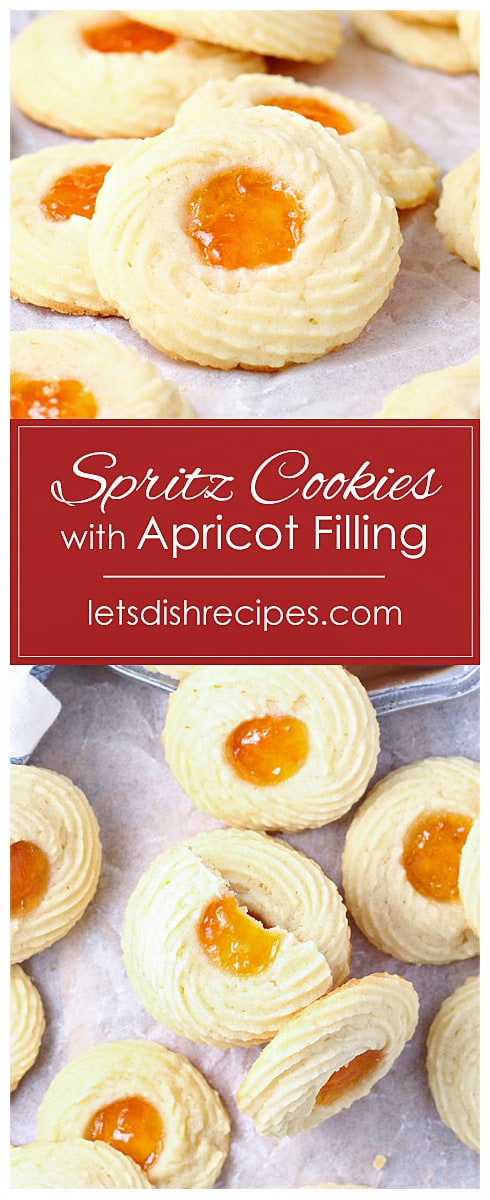 Apricot Spritz Cookies