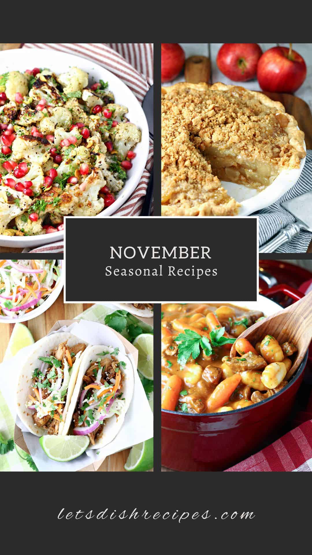 Seasonal Recipes: November