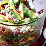 Layered Pear and Pomegranate Salad