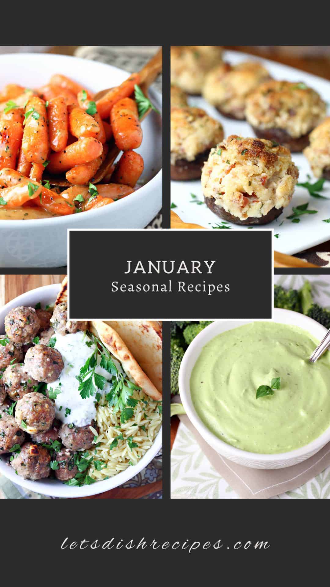 What's in season: January  Seasonal produce guide with recipes!