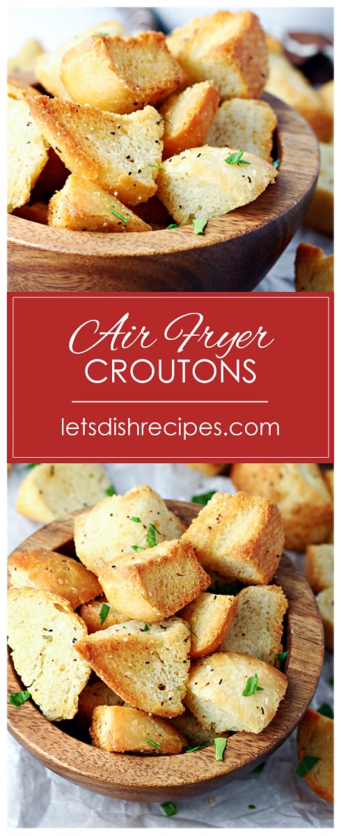 Buttery Air Fryer Croutons