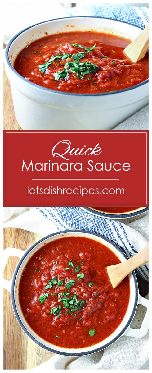 Quick Homemade Marinara Sauce