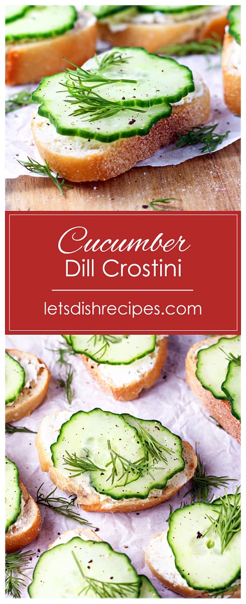 Cucumber Dill Crostini