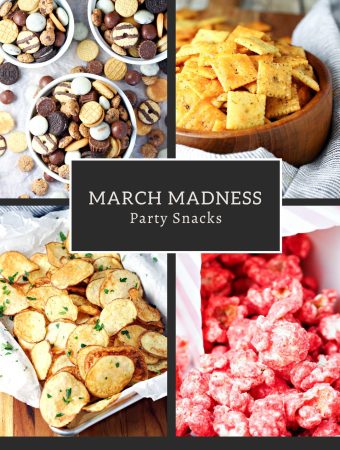 March Madness Party Menu collage