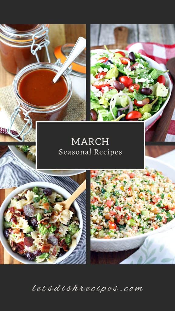 In Season Recipes: March