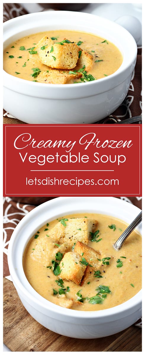 Creamy Frozen Vegetable Soup
