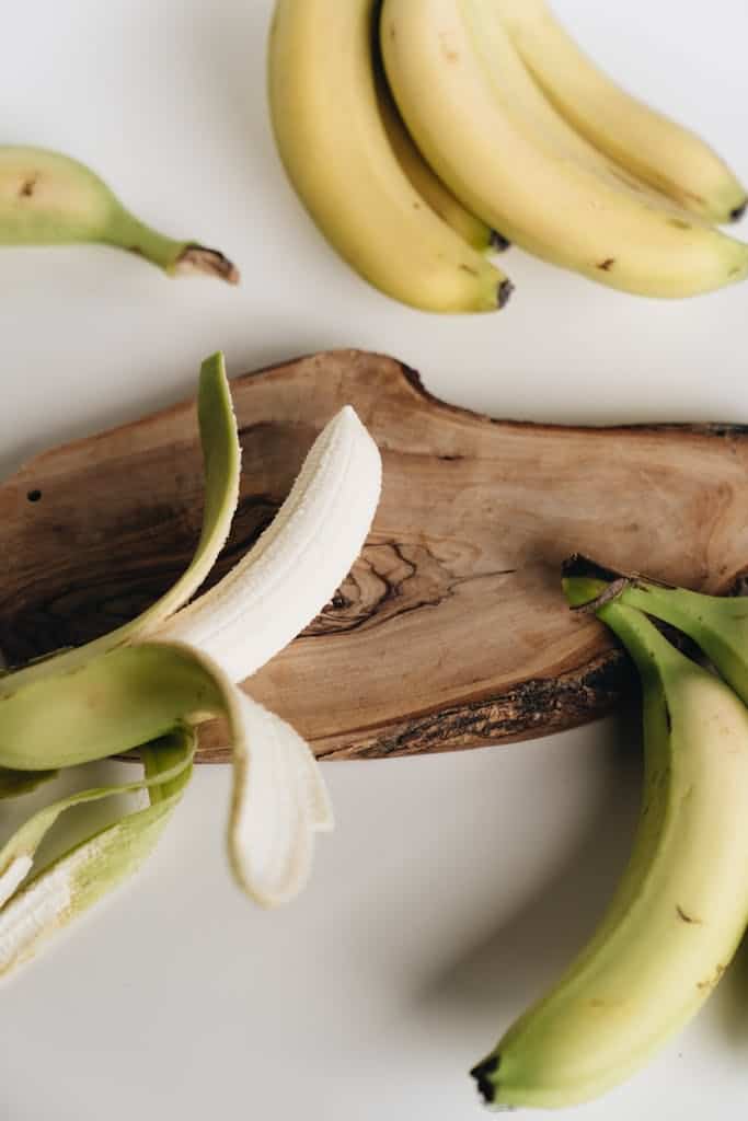 Bananas on Chopping Board 