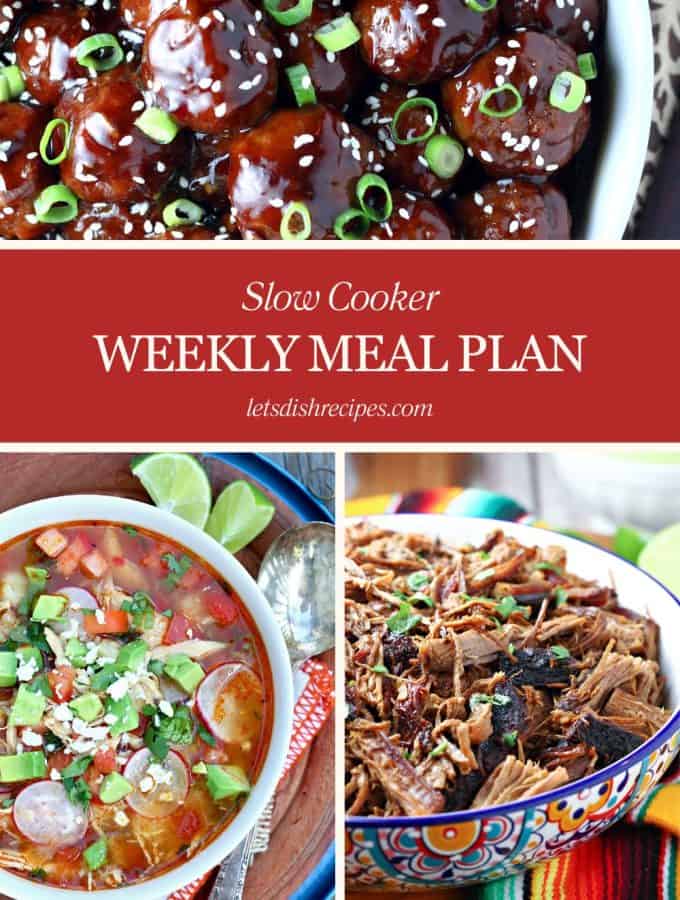 Slow Cooker Meal Plan