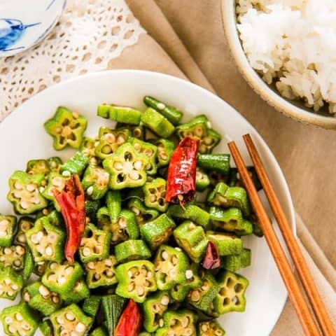 1411 Four Ingredient Okra Stir fry 001