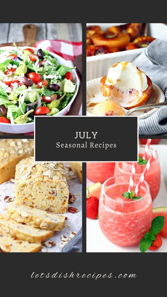 July Seasonal Recipes