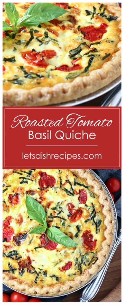 Roasted Tomato Basil Quiche