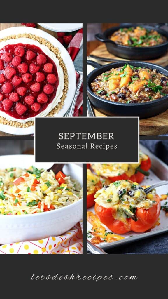 September Seasonal Recipes Collage