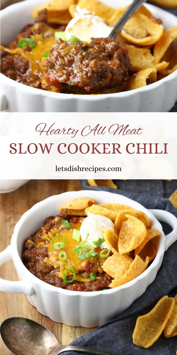 All Meat Slow Cooker Chili 1 1