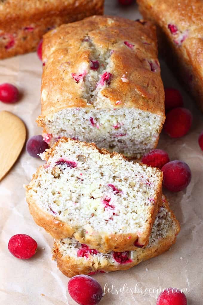 Banana Cranberry Bread (w/ Walnuts)