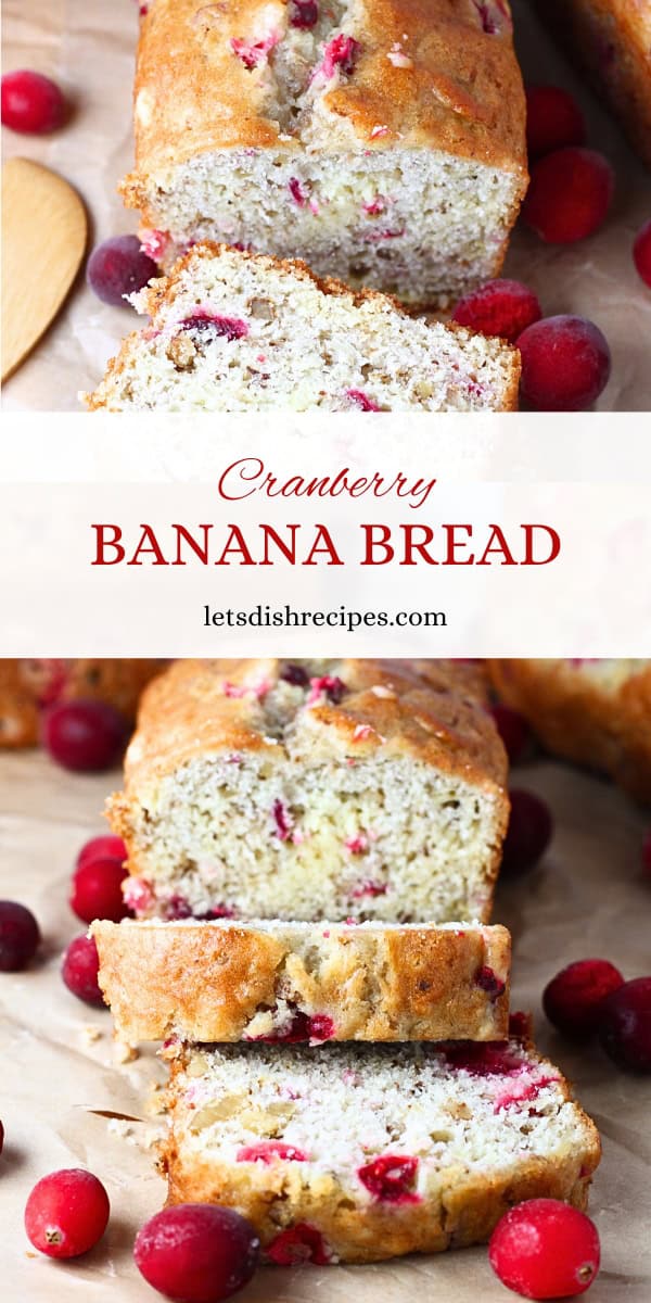 Banana Cranberry Bread (w/ Walnuts)